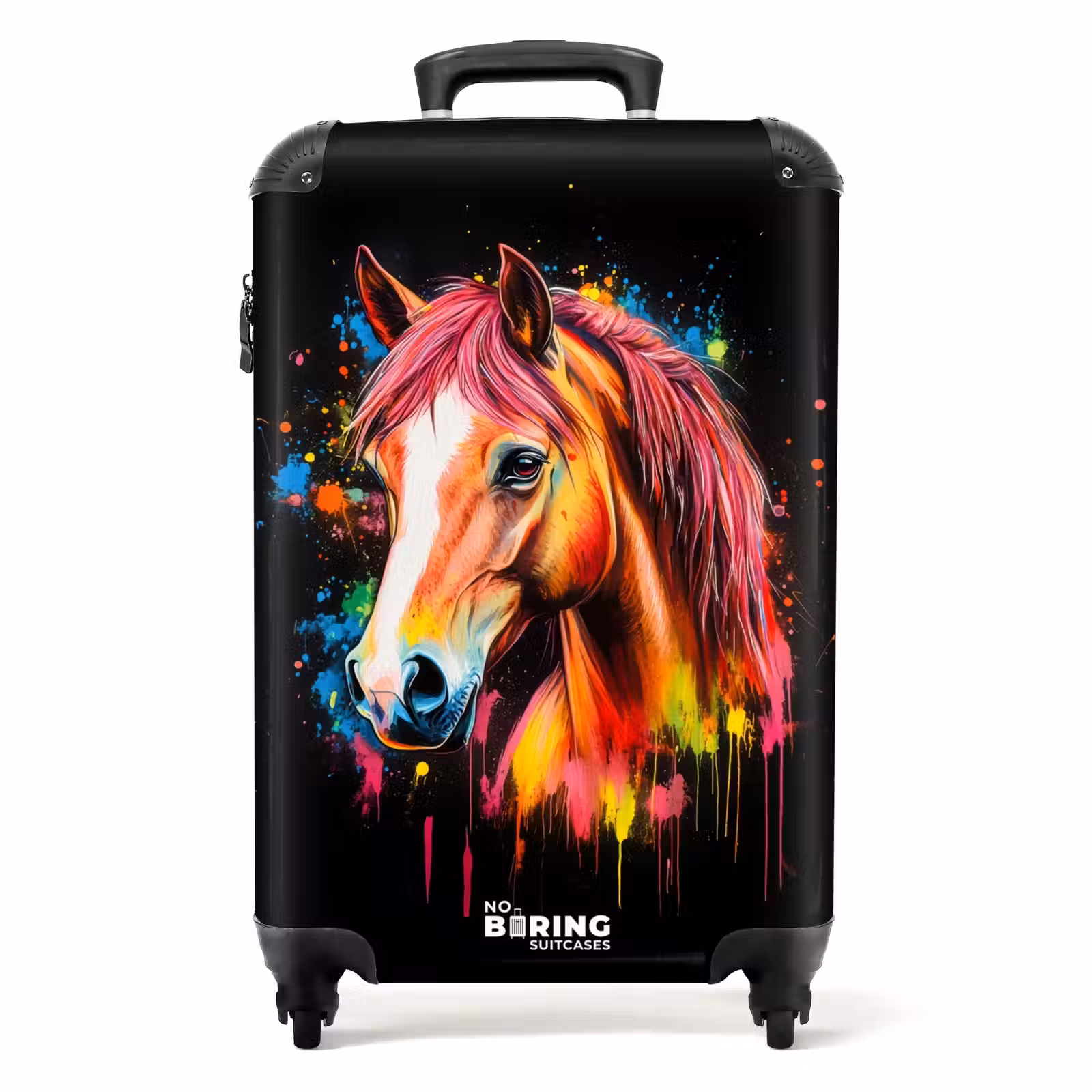 Valise - Cheval coloré avec graffitis — 1