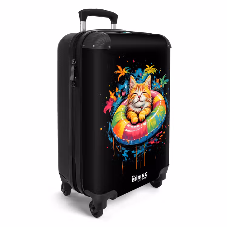 Valise - Chat d'été avec bandeau de natation coloré — 2