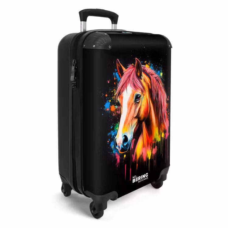 Valise - Cheval coloré avec graffitis — 2