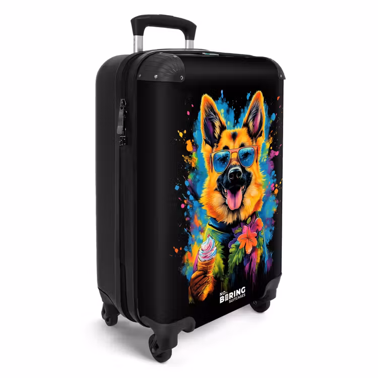Valise - Chien d'été avec graffitis colorés — 2