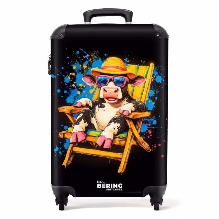 Valise - Illustration d'une vache en été — 1