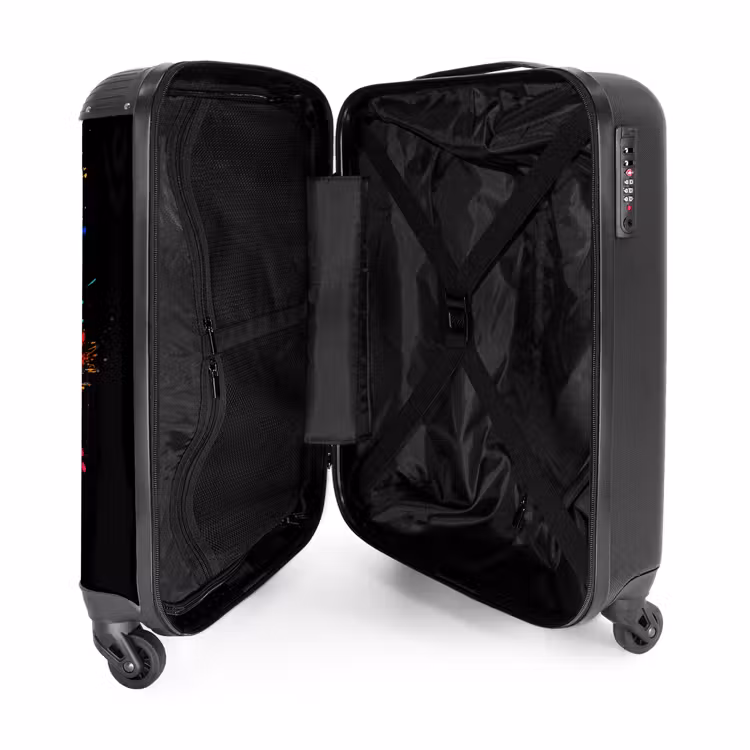 Valise - Perroquet coloré avec graffiti — 4
