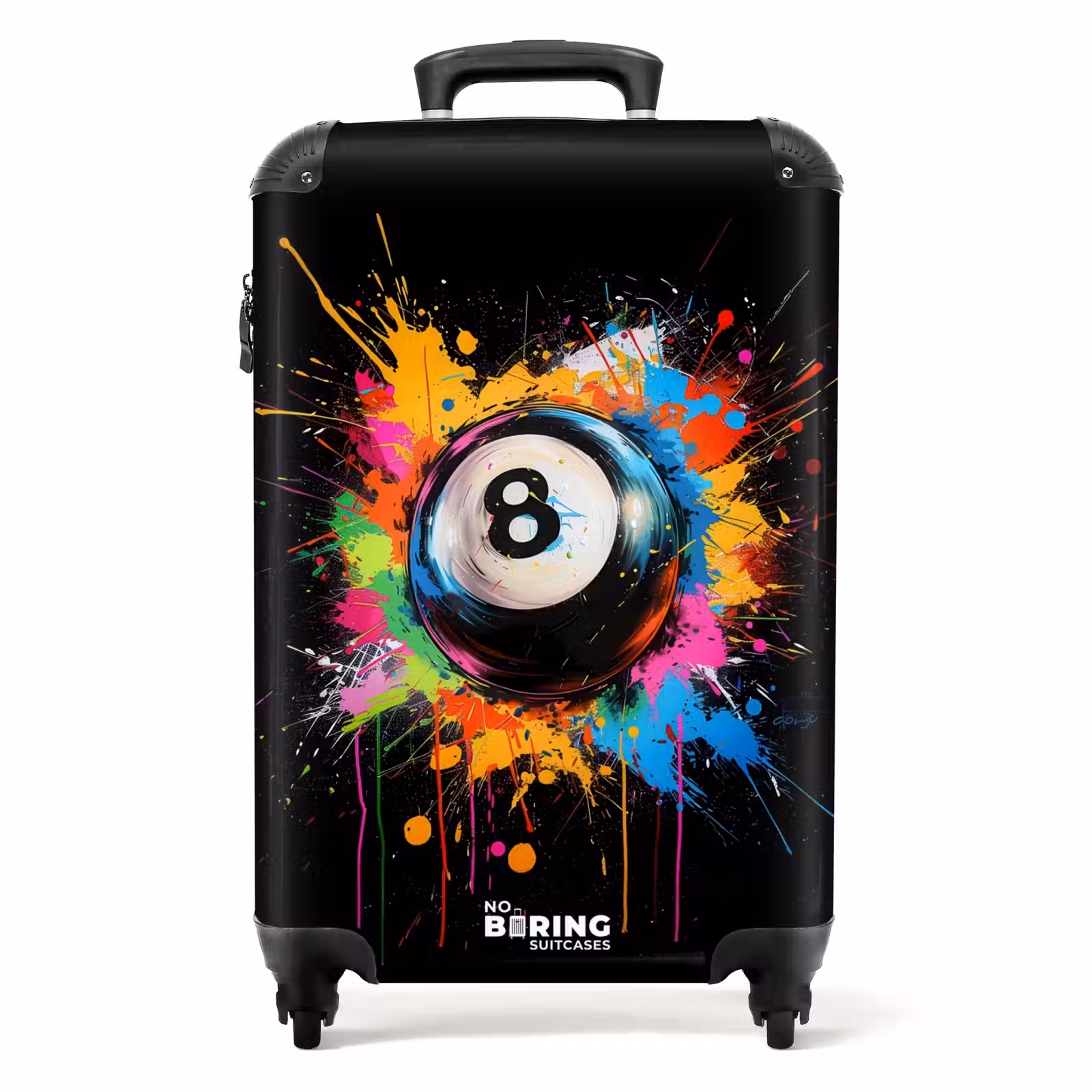 Valise - Boule de billard avec graffiti — 1