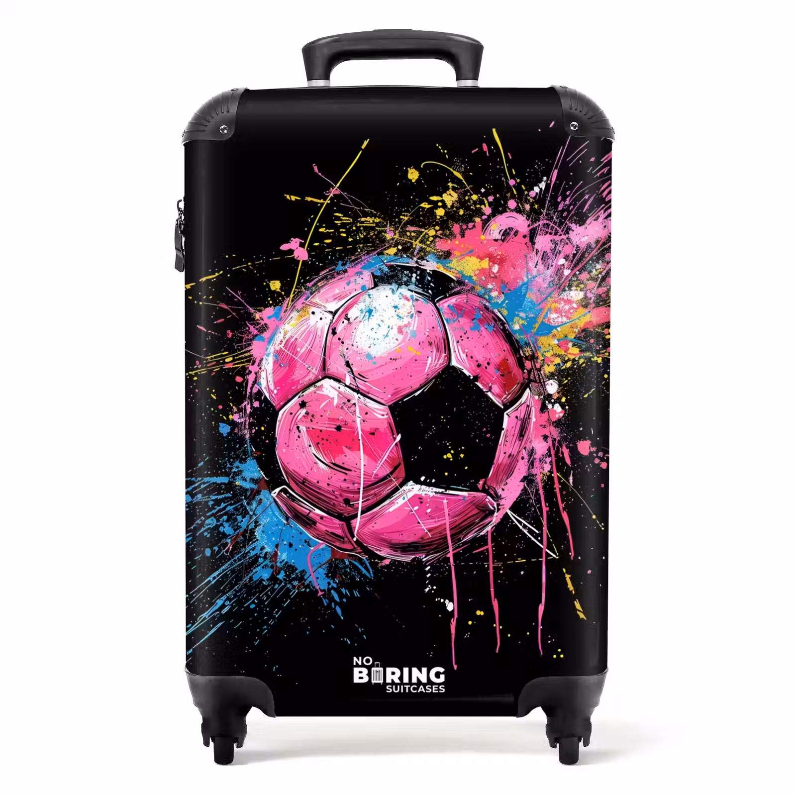 Valise - Football rose avec graffiti — 1