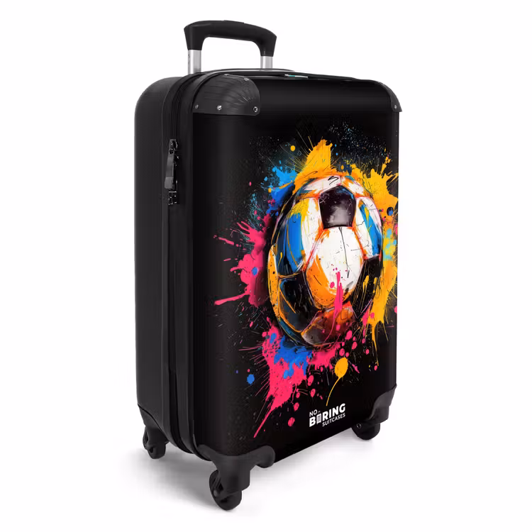 Valise - Football avec graffitis colorés — 2