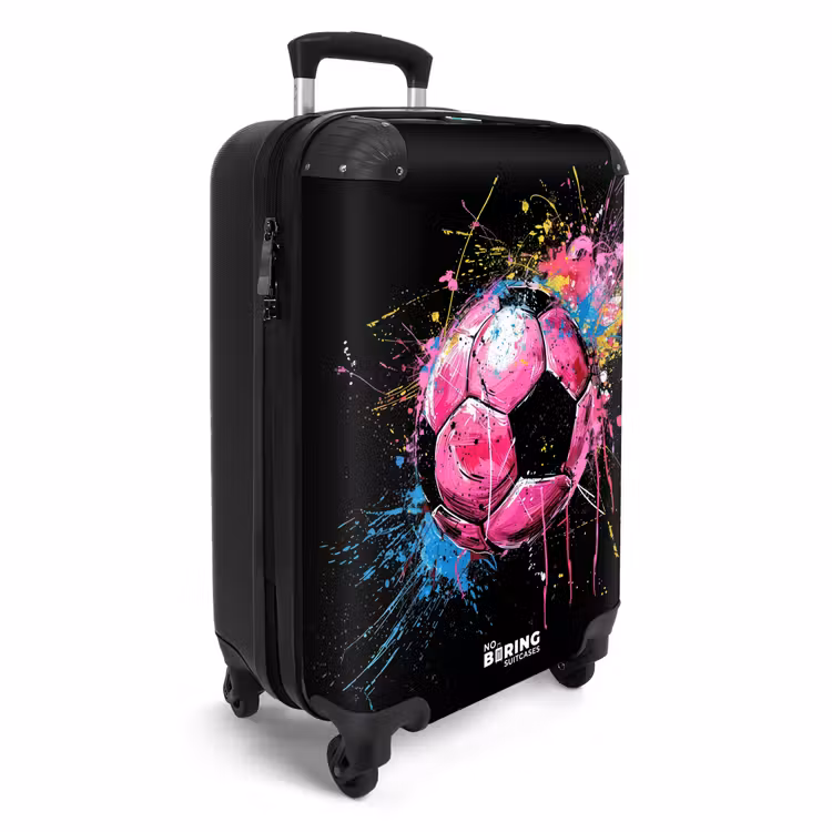Valise - Football rose avec graffiti — 2