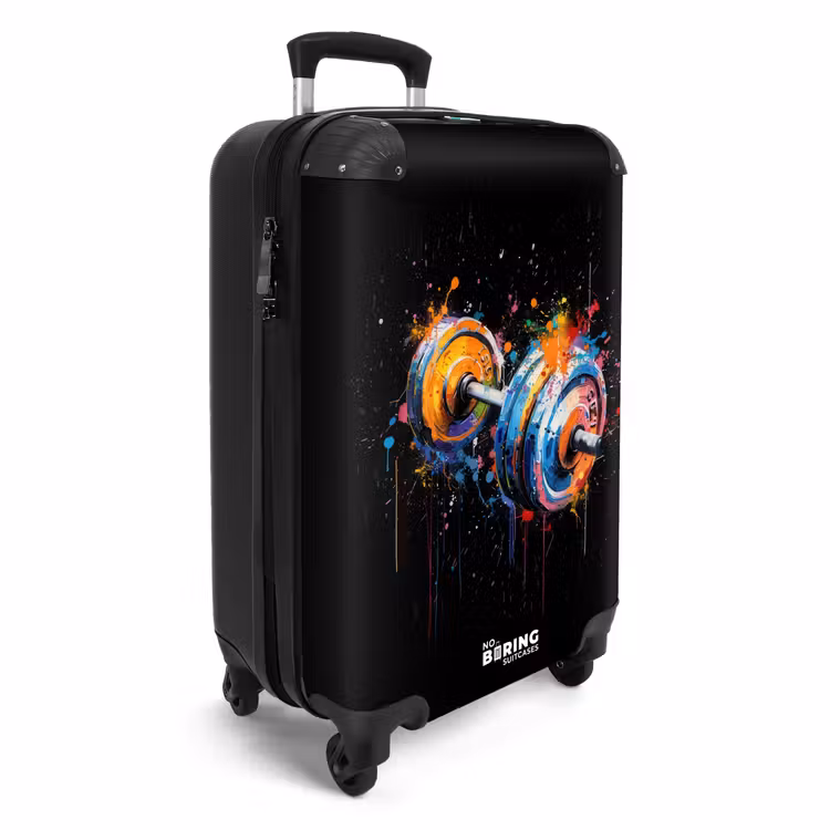Valise - Haltère avec graffiti — 2