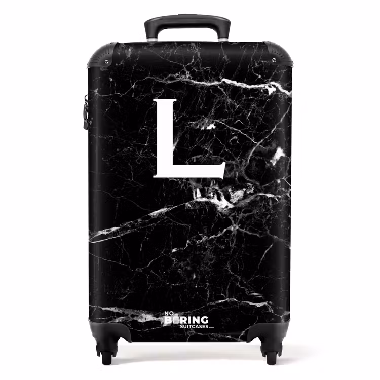 Valise - Lettre L - Marbre - Noir — 1