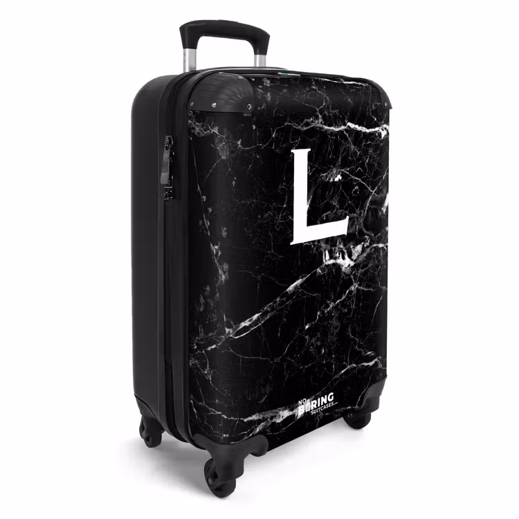 Valise - Lettre L - Marbre - Noir — 2