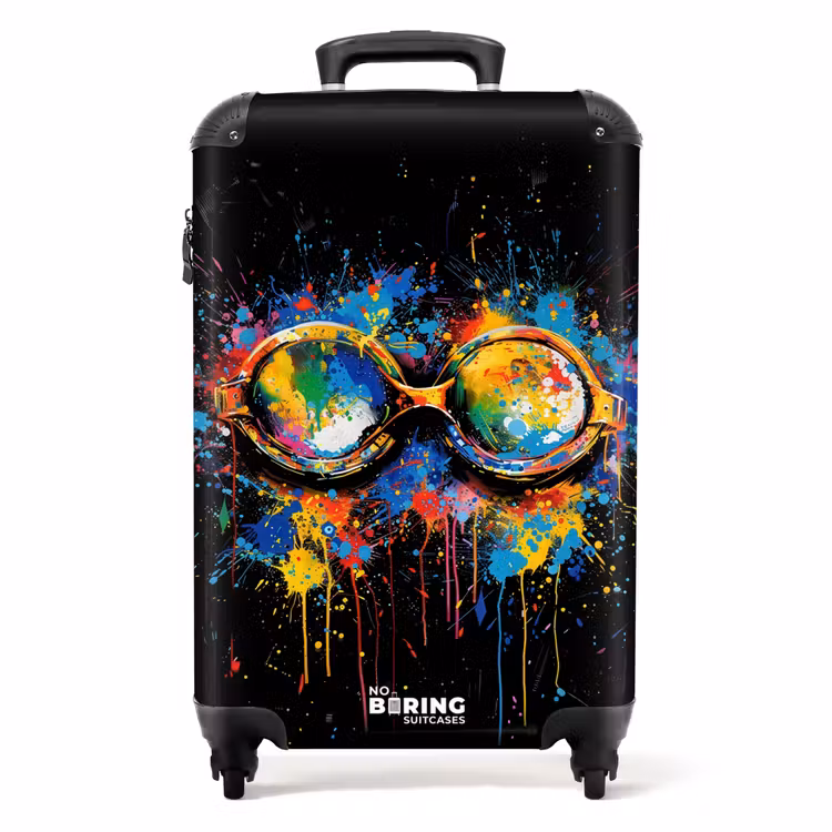 Valise - Lunettes de natation avec graffiti — 1
