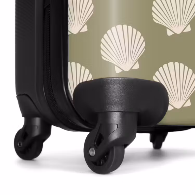 Valise - Motifs - Motif coquillage en gris-vert — 6