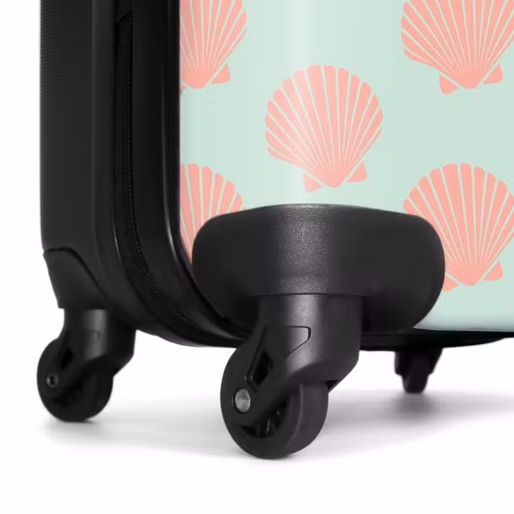 Valise - Motifs - Motif de coquillage en vert pastel — 6