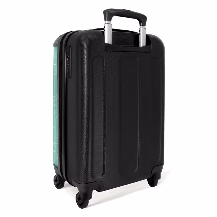 Valise - Motifs - Motif de soleil sur fond vert menthe — 3