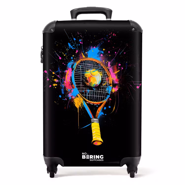 Valise - Raquette de tennis colorée avec balle — 1