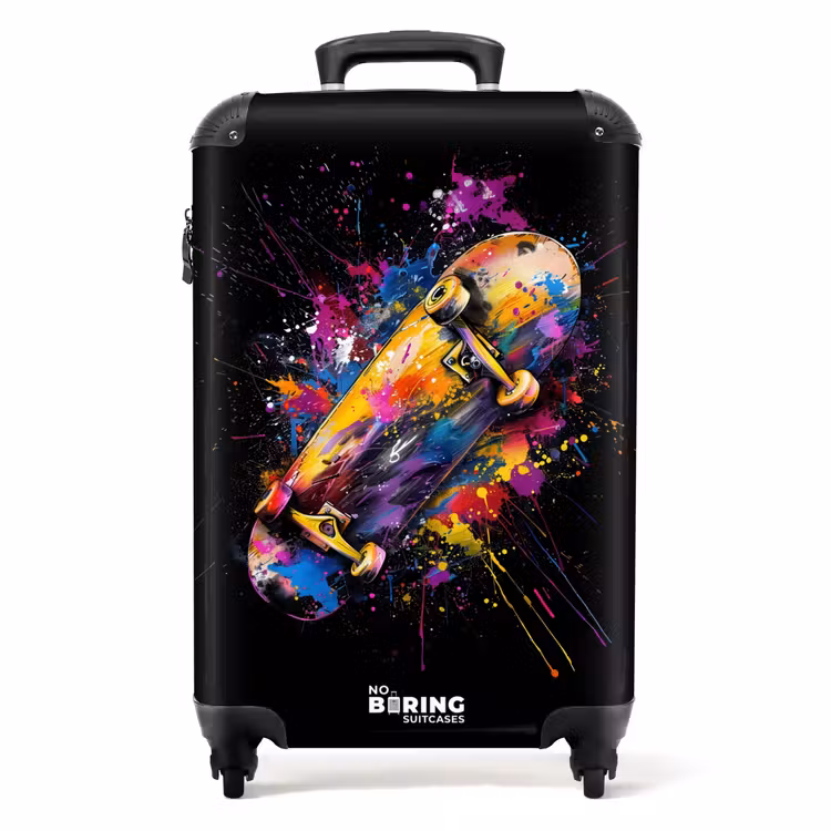Valise - Skateboard avec graffiti — 1
