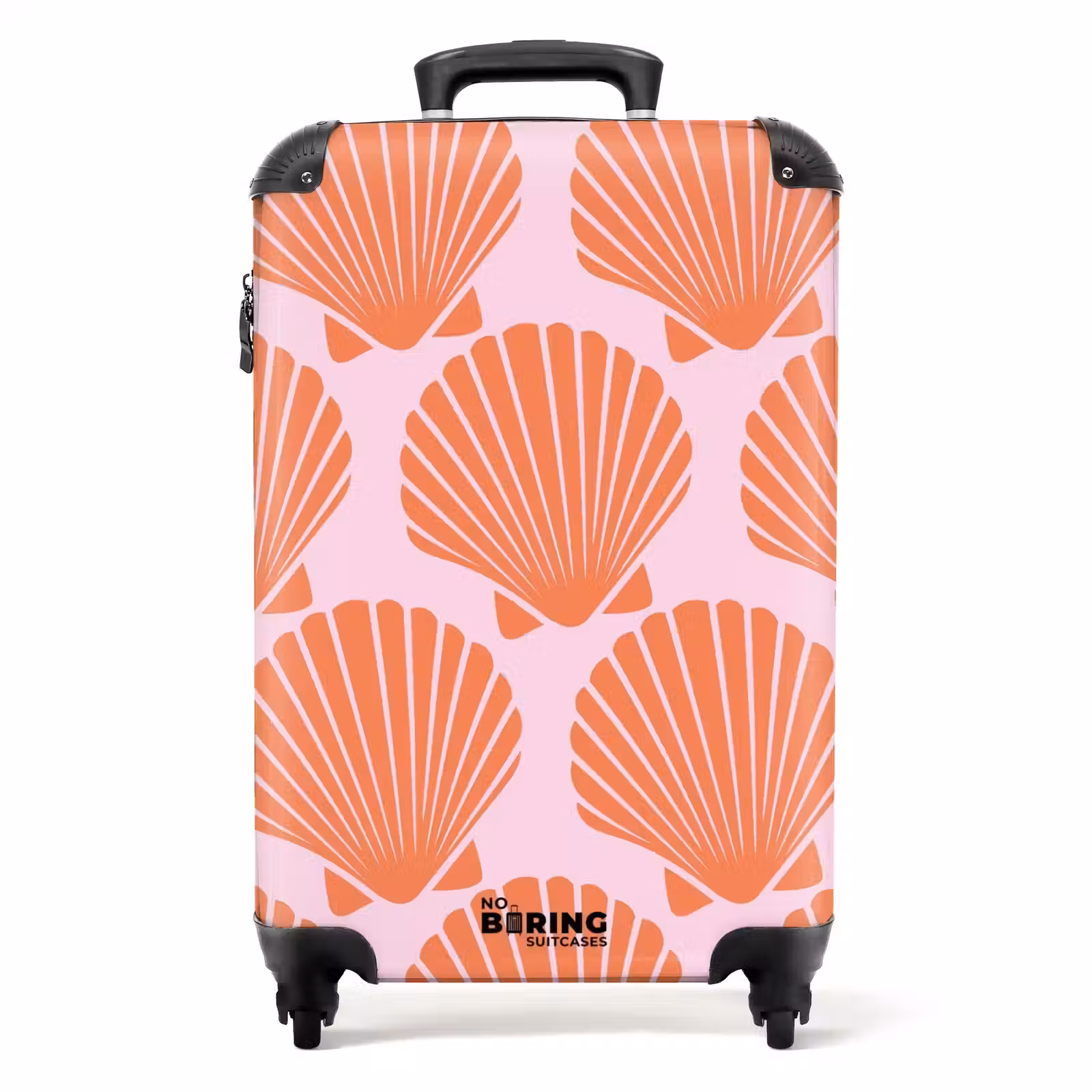 Valise - Motifs - Motif coquillage en rose pastel — 1