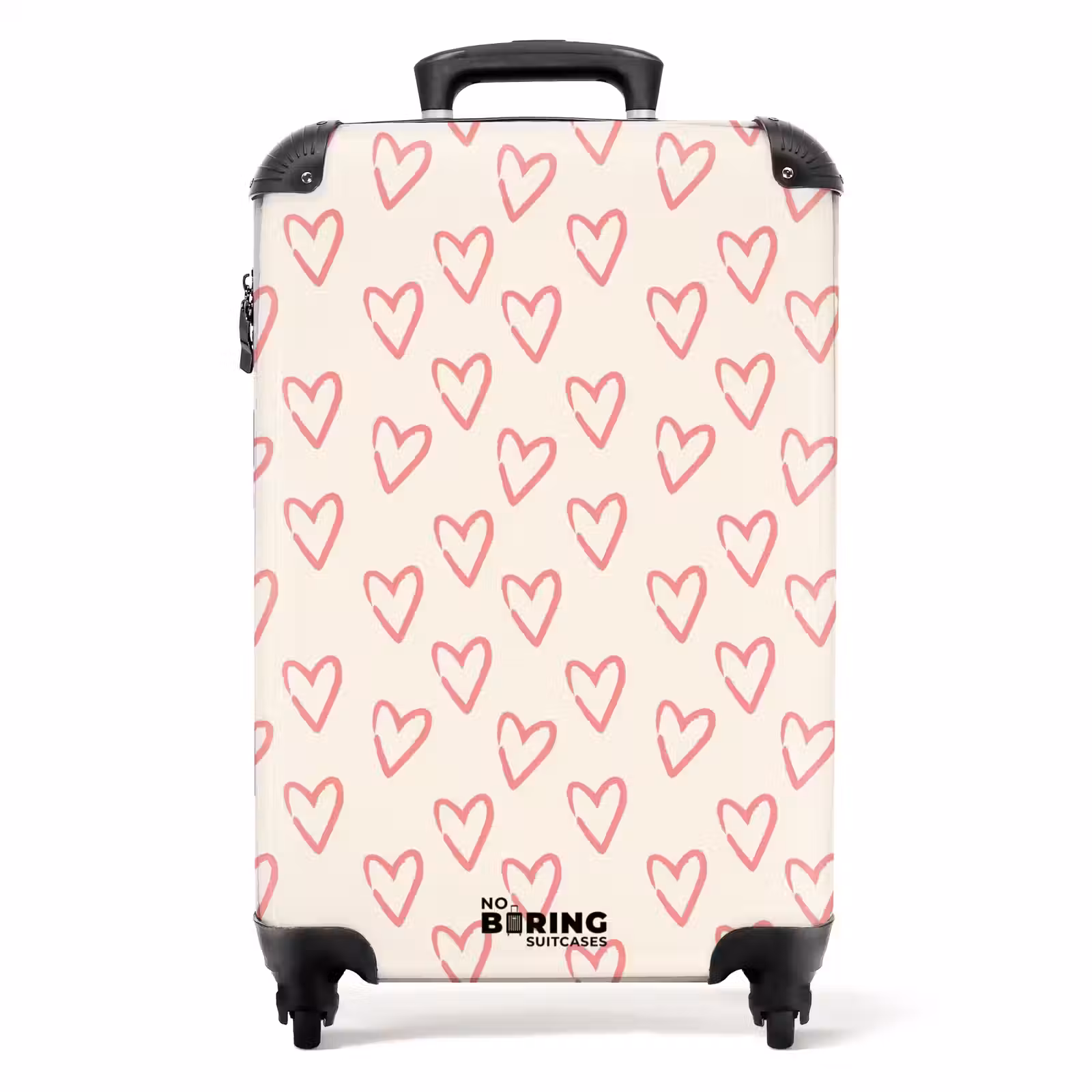Valise - Motifs - Motif de cœurs roses — 1