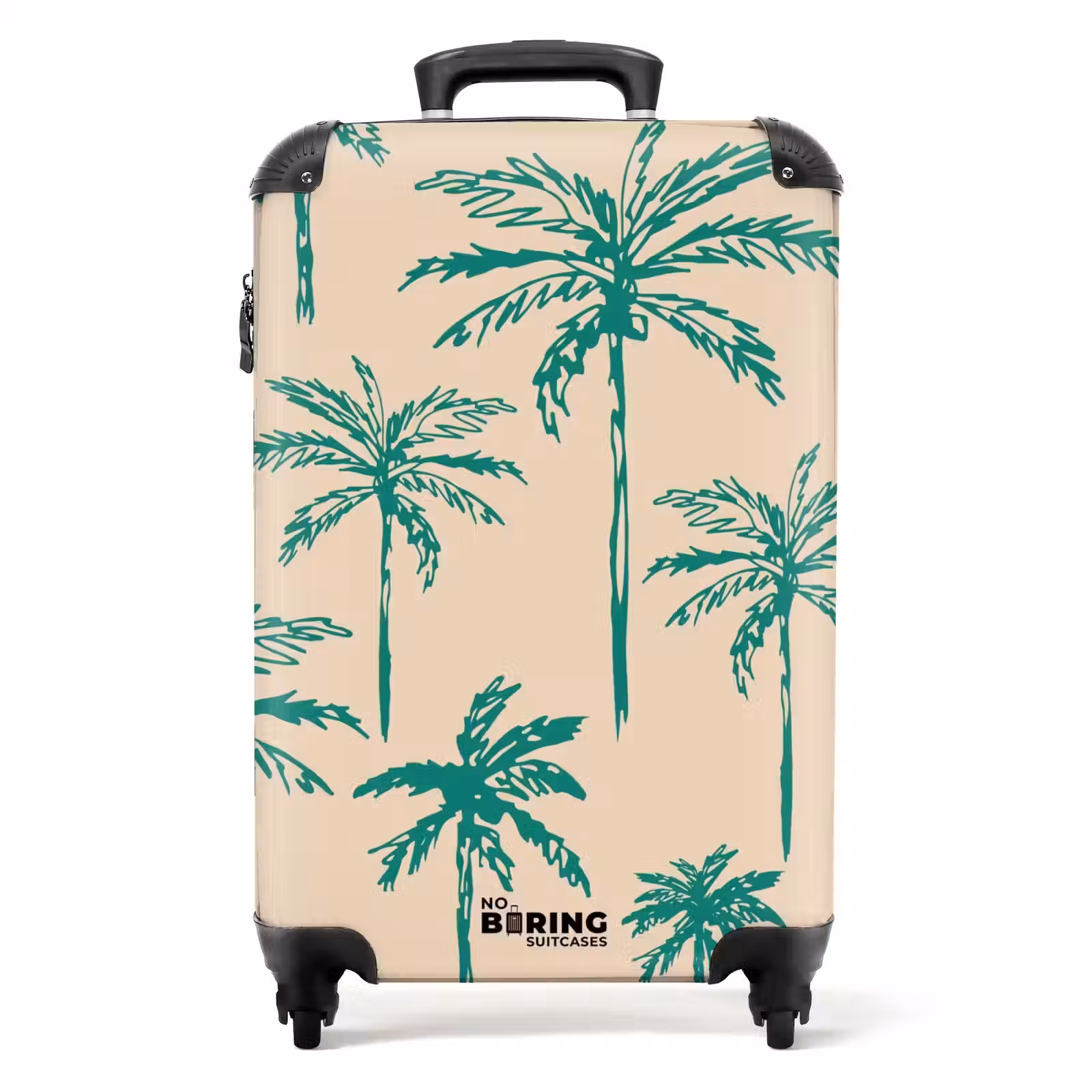 Valise - Motifs - Palmiers sur beige — 1