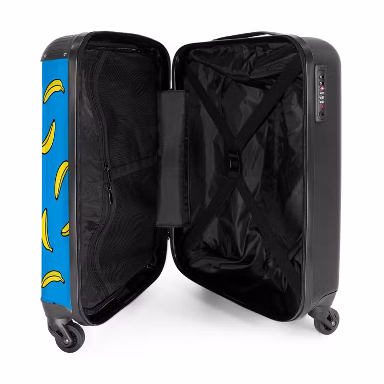Valise - Motifs - Bananes sur fond bleu — 4