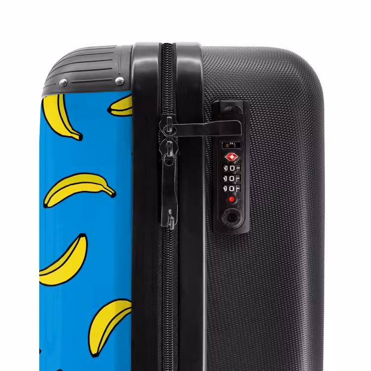 Valise - Motifs - Bananes sur fond bleu — 5