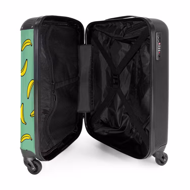 Valise - Motifs - Bananes sur vert menthe — 4