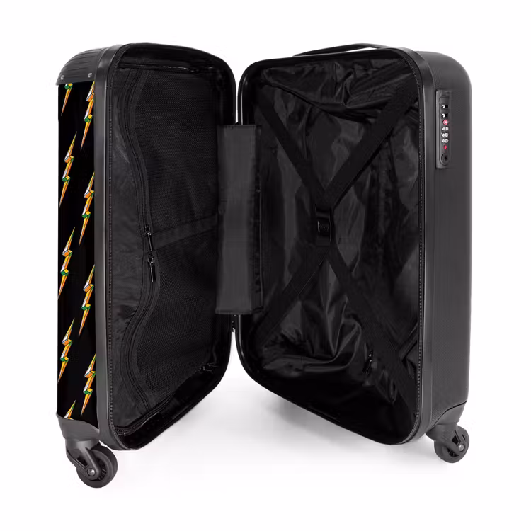 Valise - Motifs - Eclair doré sur fond noir — 4