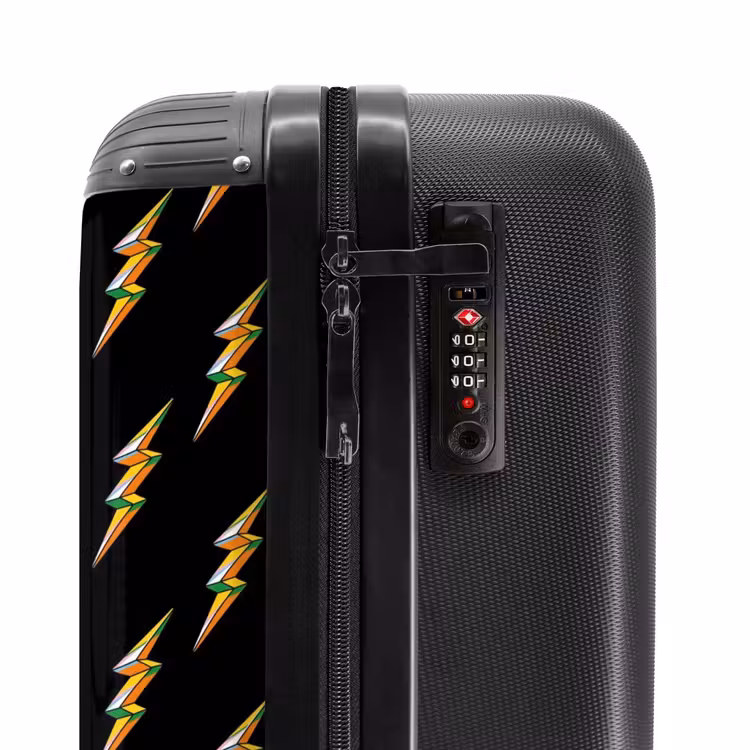 Valise - Motifs - Eclair doré sur fond noir — 5