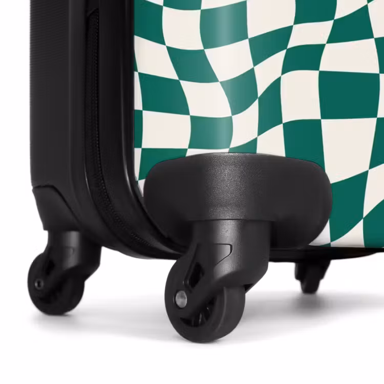 Valise - Motifs - Illusion d'optique en vert et blanc — 6