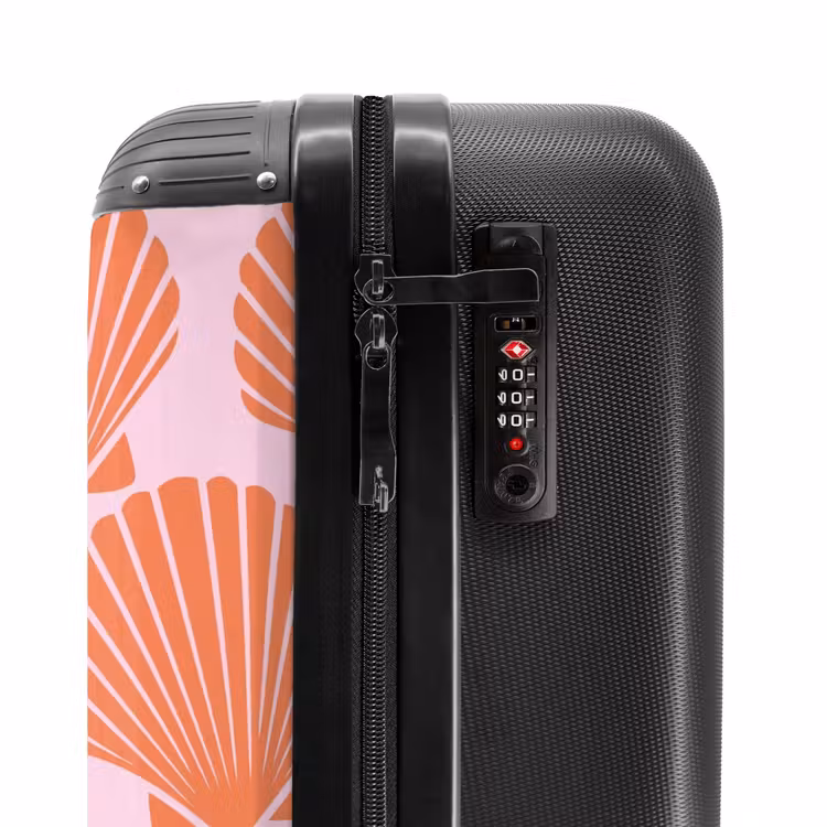 Valise - Motifs - Motif coquillage en rose pastel — 5