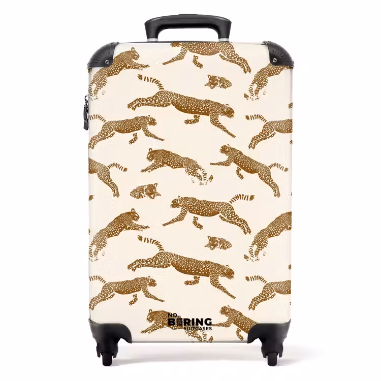 Valise - Motifs - Motif léopard sur beige — 1