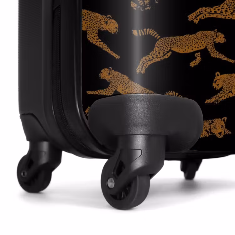 Valise - Motifs - Motif léopard sur fond noir — 6