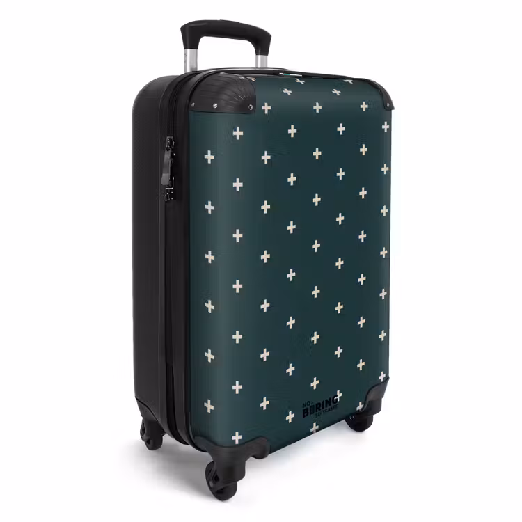 Valise - Motifs - Motif plus sur gris-bleu — 2