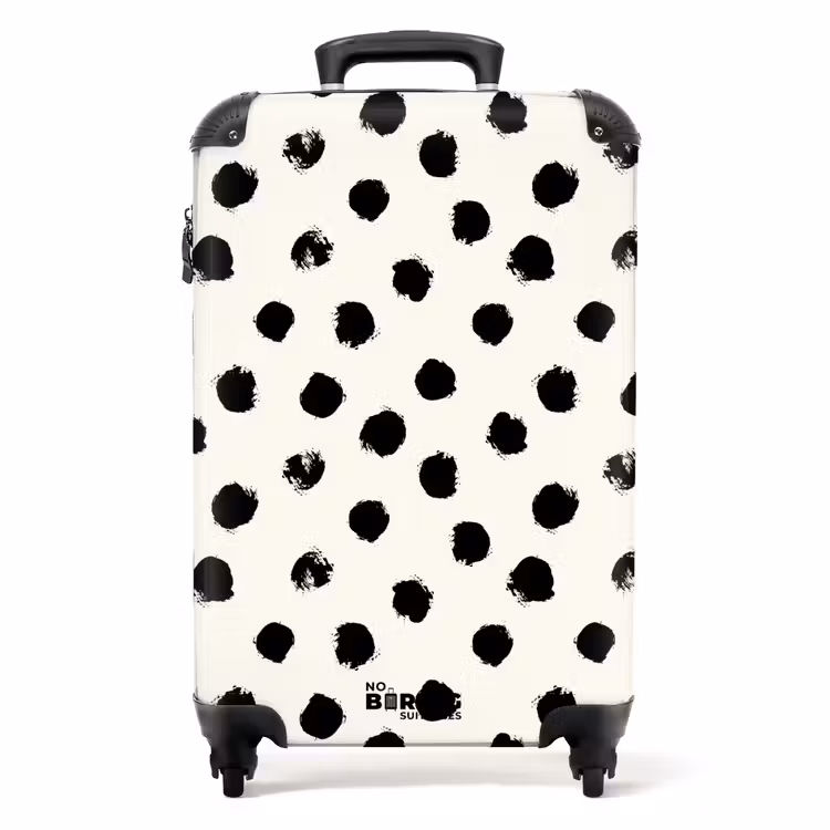Valise - Motifs - Taches noires sur crème — 1