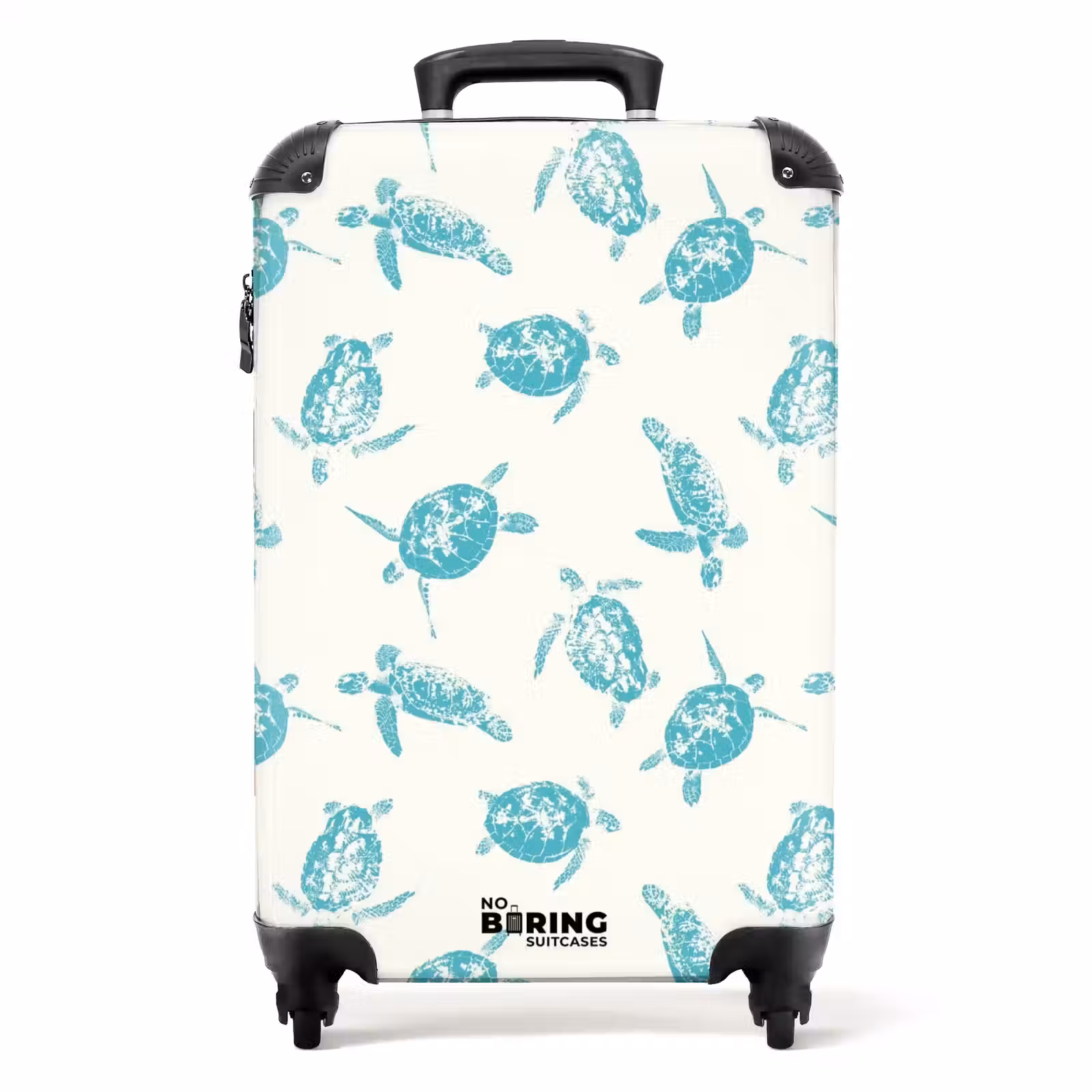 Valise - Motifs - Tortues bleues sur fond crème — 1