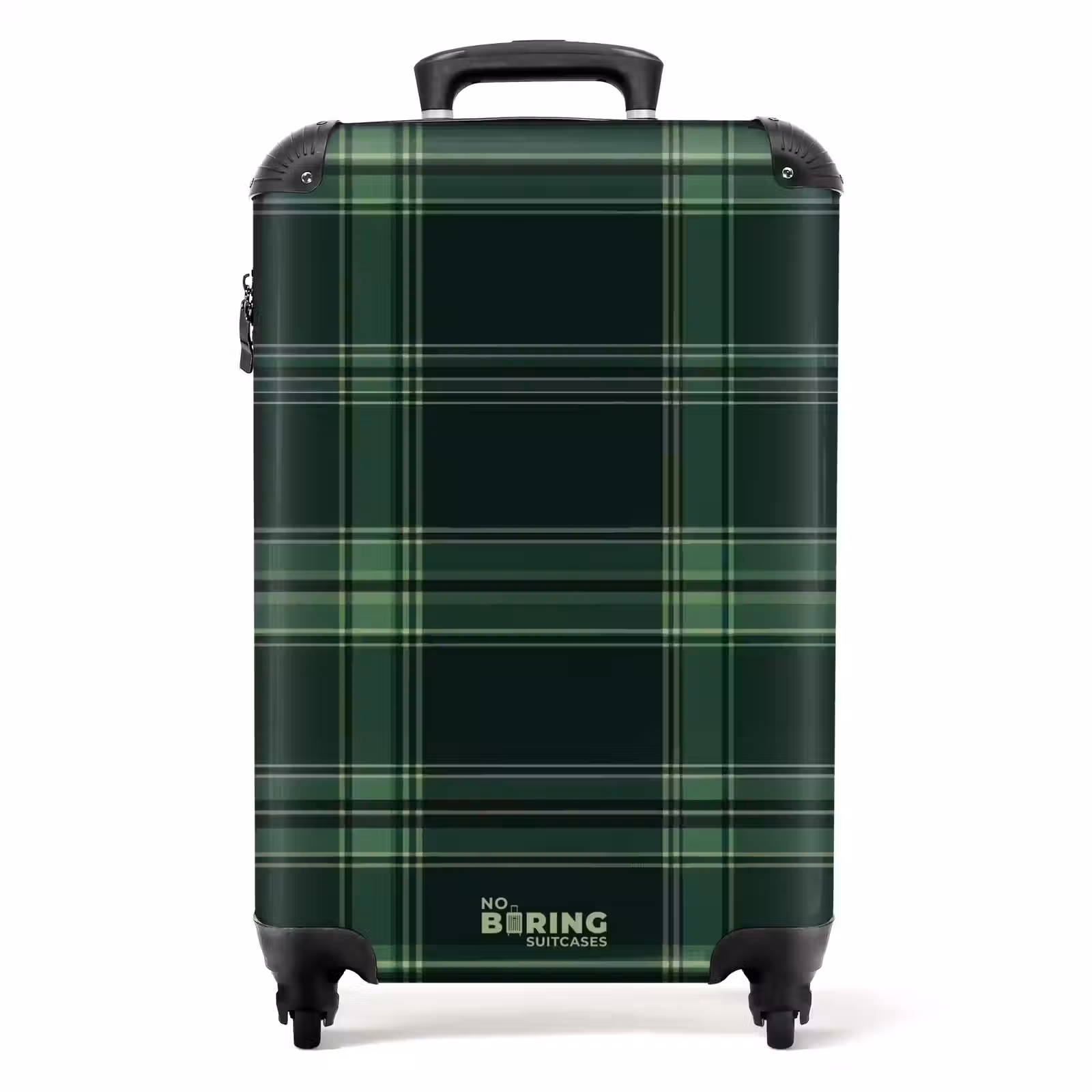 Valise - Motif à carreaux classique dans les tons verts — 1