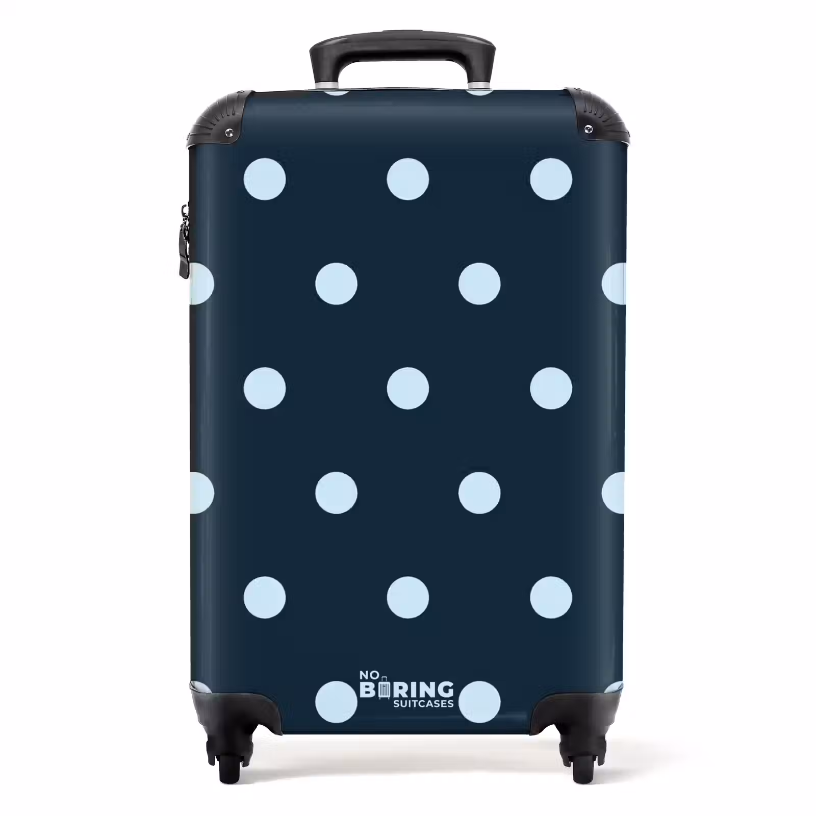 Valise - Motif à pois bleu — 1