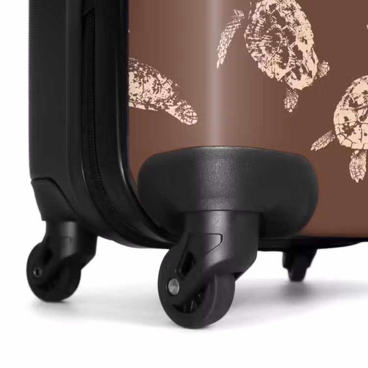 Valise - Motifs - Tortues sur fond brun — 6