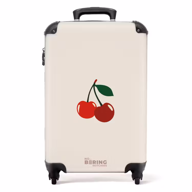 Valise - Cerise sur fond beige — 1