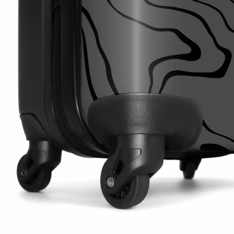 Valise - Fond gris avec lignes noires abstraites — 6