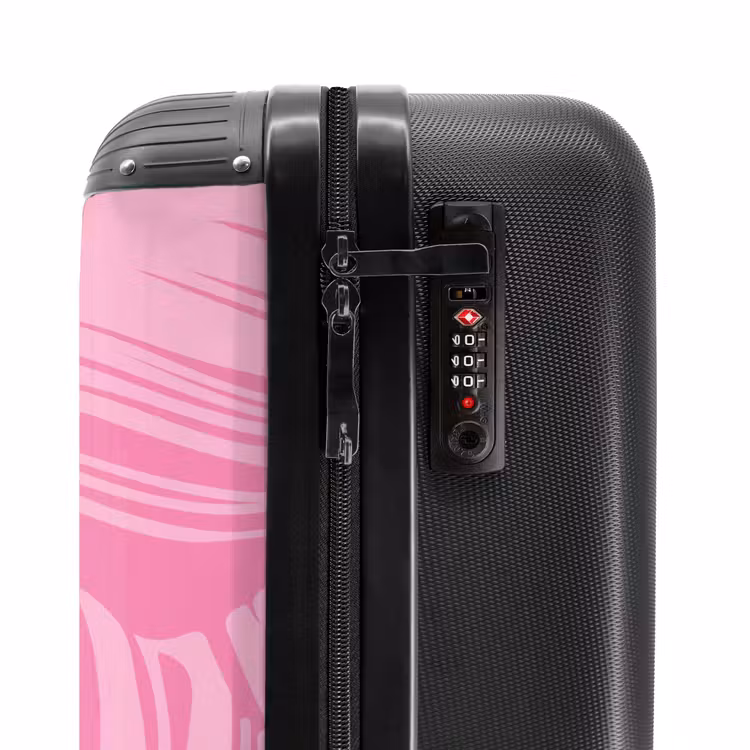 Valise - Grandes feuilles dans différentes nuances de rose — 5
