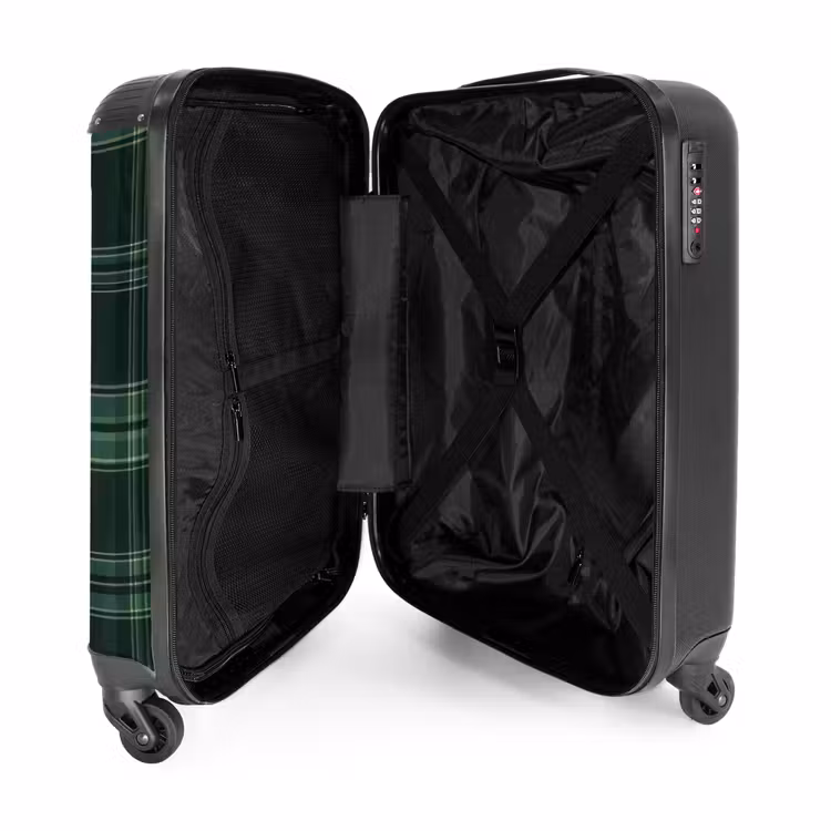 Valise - Motif à carreaux classique dans les tons verts — 4