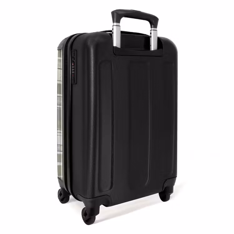 Valise - Motif à carreaux classique en beige — 3