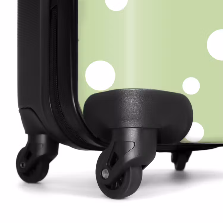 Valise - Fond vert avec points blancs — 6