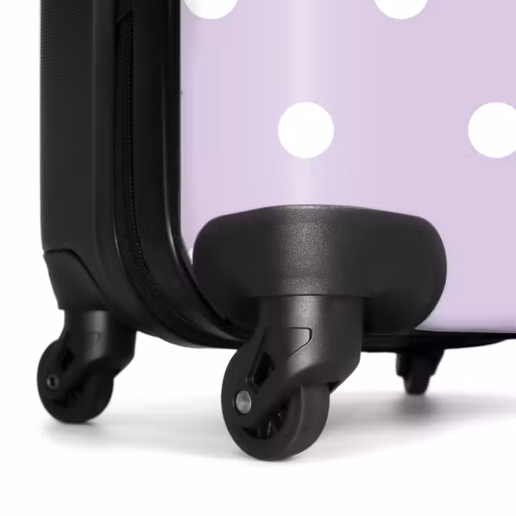 Valise - Fond violet clair avec des points blancs — 6