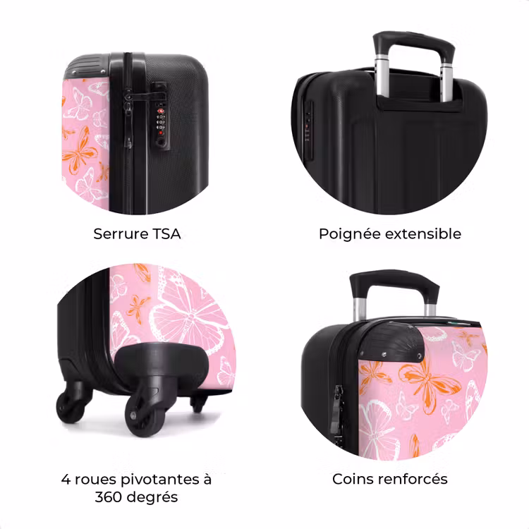 Valise - Motif de papillons colorés — 7