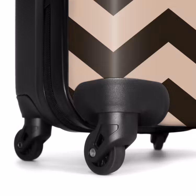 Valise - Motif en zigzag dans différentes nuances de brun — 6