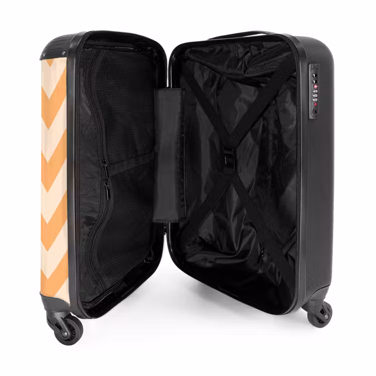 Valise - Motif zigzag en orange — 4
