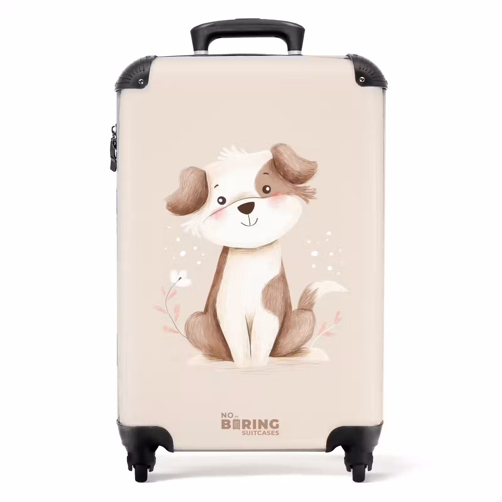 Valise - Chien en marron et beige — 1