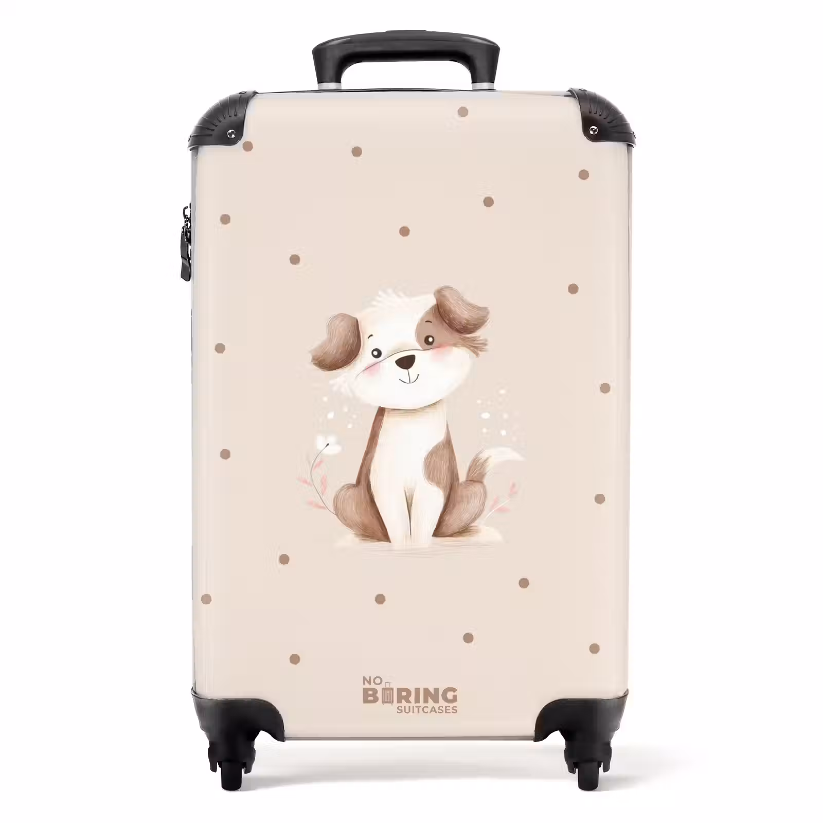 Valise - Chien entouré de points bruns — 1