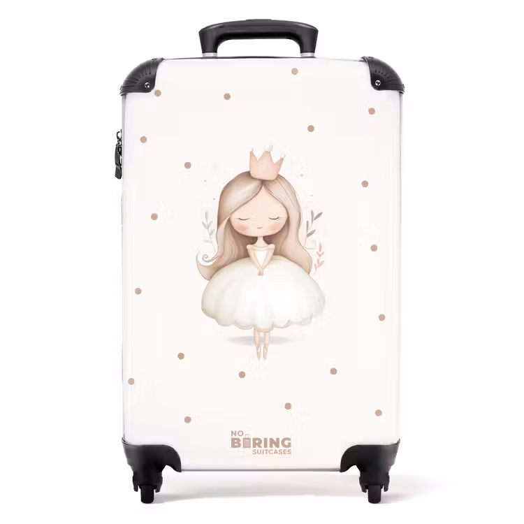 Valise - Ballerine princesse à pois beige — 1